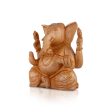 Big Ear Ganesh Murti - 3 x 3 Inches | Wooden Statue  Ganapati Idol  Vinayagar Statue for Home Decor Online now