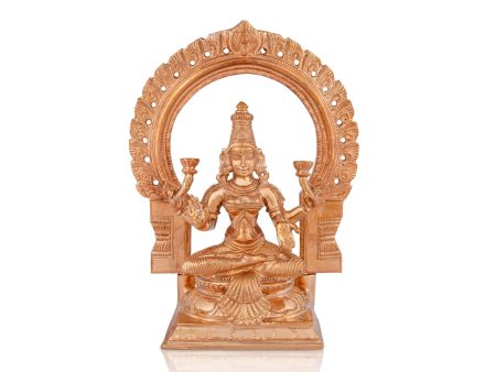 Lakshmi Idol With Arch - 7.5 x 5.5 Inches | Panchaloha Statue  Laxmi Idol for Pooja  1.675 Kgs Approx Online