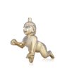 Crawling Krishna Murti - 4 x 4 Inches | Antique Brass Idol  Crawling Krishna Idol for Pooja  400 Gms Approx Discount