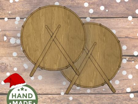 Wooden  Drummers  Coasters | Set of 2 For Cheap