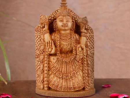 Balaji Murti - 6 x 4 Inches | Wooden Statue  Lord Balaji Idol  Venkateswara Swamy Idol for Pooja Discount