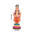 Durga Clay Golu Bommai - 12 x 4 Inches | Giri Golu Doll  Navaratri Golu Bomma Gombe Bommai For Discount