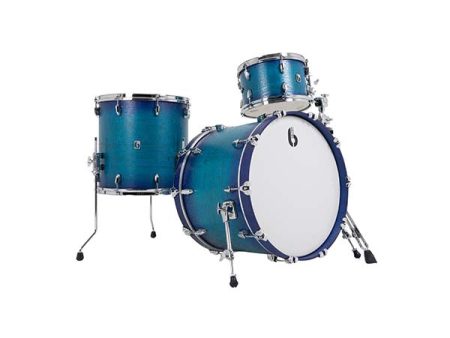 British Drum Company Legend Series 3-piece Drum Kit - Fistral Blue Supply