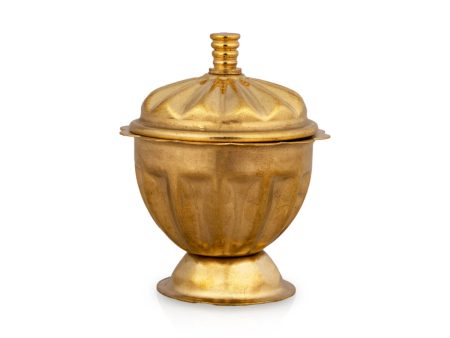 Kumkum Box - 2 x 1.5 Inches | Brass Kumkum Bharani  Rinku Design Sindoor Pot for Home  20 Gms Approx Online Sale