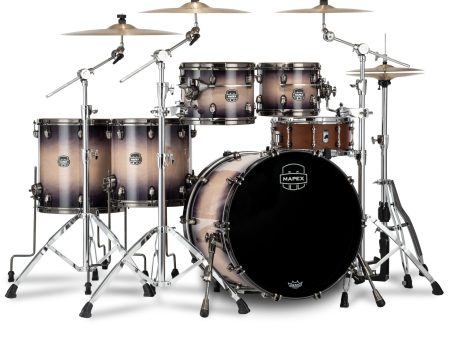 Mapex Saturn Evolution Studioease Drum Kit Shell Pack | 6pc 22  - Exotic Violet Burst Fashion