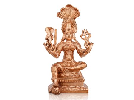 Mariamman Statue - 3 x 1.75 Inches | Panchaloha Statue  Sitting Mariamman Idol for Pooja  85 Gms Approx For Sale