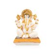 Ganesh Murti - 7 x 5 Inches | Resin Statue  Painted Vinayagar Statue  Ganesha Statue for Pooja Online