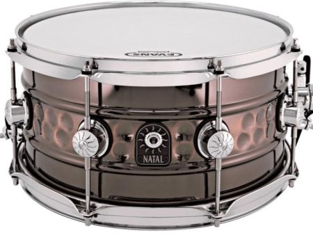 Natal Cafe Racer Snare Drum | 13 x 7  - Beaded Steel For Sale