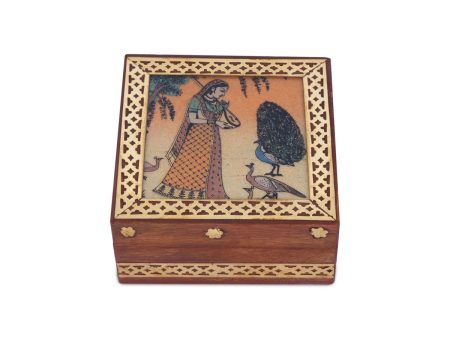 Jewellery Box - 1.5 x 3 Inches | Sheesham Gem Stone Storage Box  Wooden Box for Home Cheap