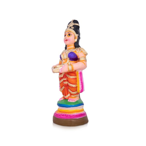 Durga Clay Golu Bommai - 12 x 4 Inches | Giri Golu Doll  Navaratri Golu Bomma Gombe Bommai For Discount