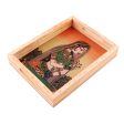 Wooden Tray With Handle - 1.5 x 8 x 6 Inches | Gemstone Painting Serving Tray  Decorative Plate for Home Cheap