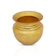 Brass Lota - 3 x 3.5 Inches | Kalash  Pooja Pot  Chombu for Home  150 Gms Approx For Cheap