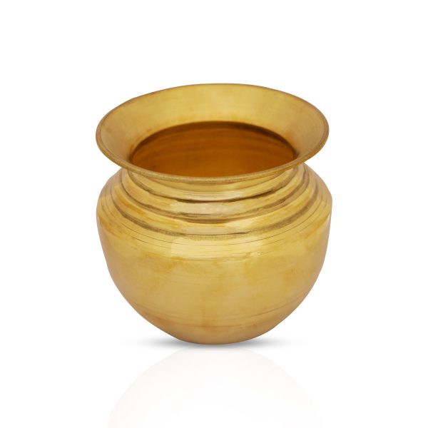 Brass Lota - 3 x 3.5 Inches | Kalash  Pooja Pot  Chombu for Home  150 Gms Approx For Cheap