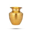 Brass Lota - 6 x 4 Inches | Vaishnav Pooja Pot  Iyengar Brass Kalash  Brass Chombu for Home  295 Gms Approx Hot on Sale