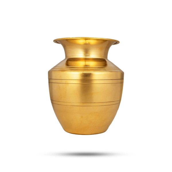 Brass Lota - 6 x 4 Inches | Vaishnav Pooja Pot  Iyengar Brass Kalash  Brass Chombu for Home  295 Gms Approx Hot on Sale