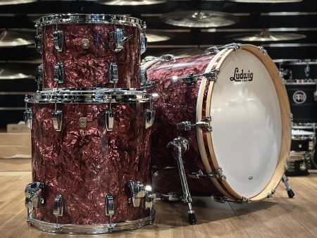 Ludwig Classic Maple 22  Burgundy Pearl Drum Kit #1105 on Sale