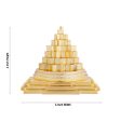 Maha Meru - 4 x 4 Inches | Gold Polish Sri Yantra  Sri Chakra Maha Meru for Pooja  1.460 Kgs Approx For Sale