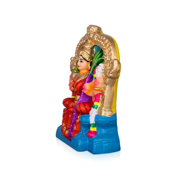 Kamakshi Clay Golu Bommai - 9 x 6.5 Inches | Giri Golu Doll  Navaratri Golu Bomma Gombe Bommai Supply