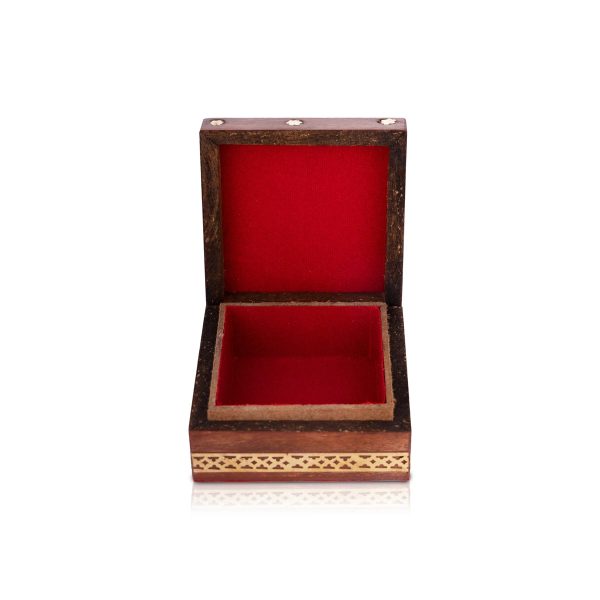 Jewellery Box - 1.5 x 3 Inches | Sheesham Gem Stone Storage Box  Wooden Box for Home Cheap