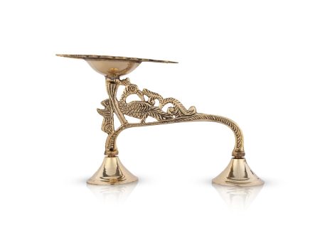 Kapoor Dhani With Handle - 4 x 6.5 Inches | Brass Camphor Burner  Brass Aarti for Pooja Online now