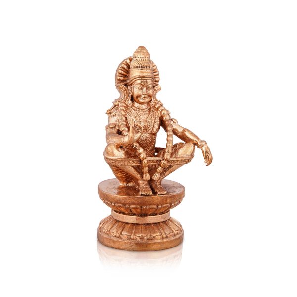 Ayyappan Statue - 2.75 x 1.5 Inches | Panchaloha Statue  Ayyappa Idol  Ayyappan Vigraham for Pooja  170 Gms For Discount