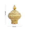 Vairamudi Crown - 8 x 2.5 Inches | Gold Polish Kireedam  Mukut  Kiridam for Deity For Cheap