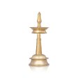 Kerala Vilakku - 10 x 4 Inches | Brass Deepam  Kerala Kuthu Vilakku  Kerala Lamp for Pooja  580 Gms Approx Sale