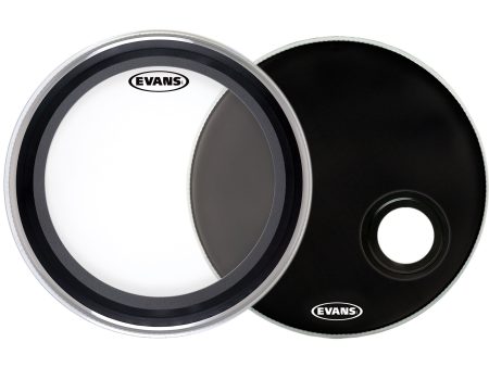 Evans Bass Pack EMAD Clear | 22  w  22  EMAD Reso Black on Sale