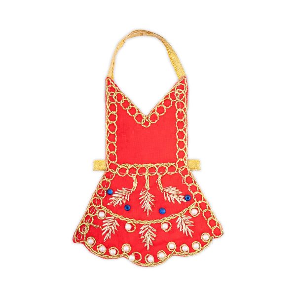 Radha Dress - 4 Inches | Embroidery Radha Costume  Radhai Costume for Deity on Sale