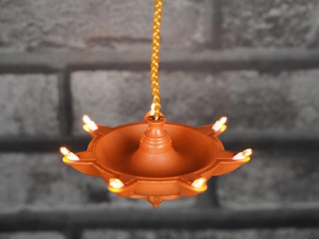 Electric Diya | 1 Step Hanging Lamp  Electric Lamp  Electric Deep for Pooja Decor Fashion