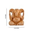 Big Ear Ganesh Murti - 6 x 5.5 Inches | Ganapati Idol  Wooden Statue  Vinayagar Statue for Home Decor Hot on Sale