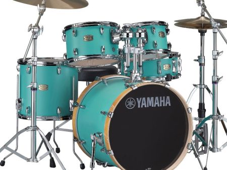 Yamaha Stage Custom Drum Kit 20” Matte Surf Green With HW680W Hardware Pack on Sale