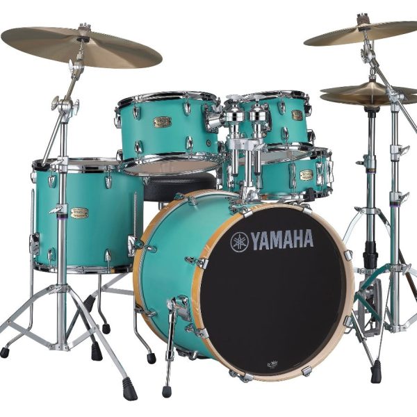 Yamaha Stage Custom Drum Kit 20” Matte Surf Green With HW680W Hardware Pack on Sale