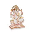 Ganesh Murti - 8 x 5.5 Inches | Vinayagar Statue  Marble Dust Murti  Painted Ganpati Statue for Pooja For Cheap