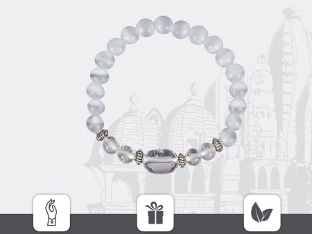 Crystal Bracelet - 2.5 Inches | Semi Precious Stone Hand Band Crystal Bead Hand Bracelet for Libra Zodiac Discount