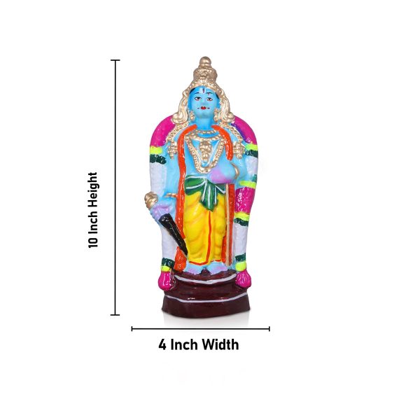 Andal Rangamannar Garudazhwar Clay Golu Bommai Set - 10 x 4 Inches | Giri Golu Doll  Navaratri Golu Bomma Gombe Bommai Cheap