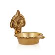 Shanku Chakra Namam Deepam - 2.25 x 2.25 Inches | Brass Lamp  Brass Deepam  Shanku Chakra Namam Diya for Pooja For Sale