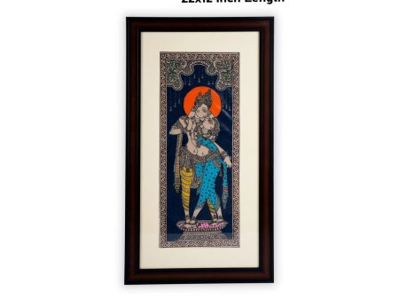 Pattachitra Painting Frame - 22 x 12 Inches | Radha Krishna Design Patachitra Painting  Hand Painted Frame For Discount