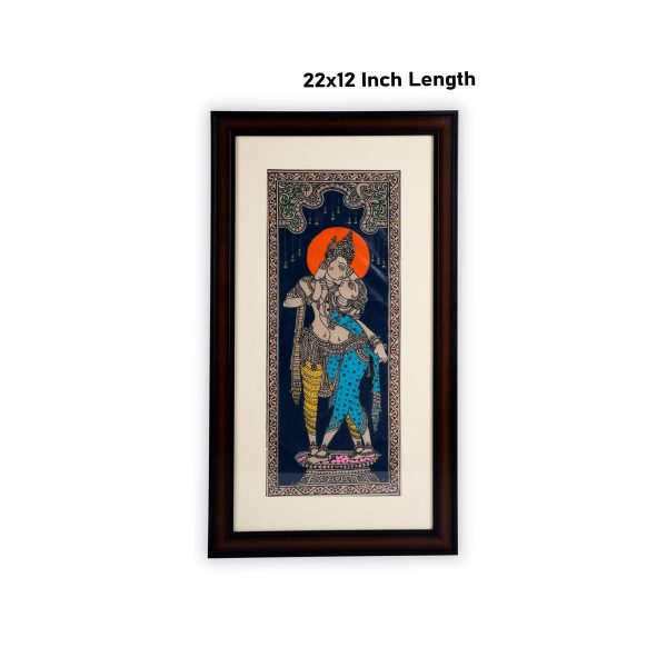 Pattachitra Painting Frame - 22 x 12 Inches | Radha Krishna Design Patachitra Painting  Hand Painted Frame For Discount