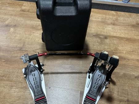 DW 9000 Double Bass Drum Pedal With Case #1112 Online now