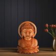 Buddha Bust Statue With Base - 5 x 4.5 Inches | Wooden Statue  Buddha Idol  Buddha Murti for Pooja Online Sale