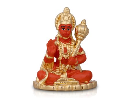 Anjaneya Statue - 2 x 1.5 Inches | Ceramic Sculpture  Hanuman Statue for Pooja  25 Gms Approx Online Hot Sale