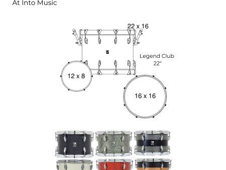 British Drum Company Legend Ultra Series 22  Club 3-piece Drum Kit Discount