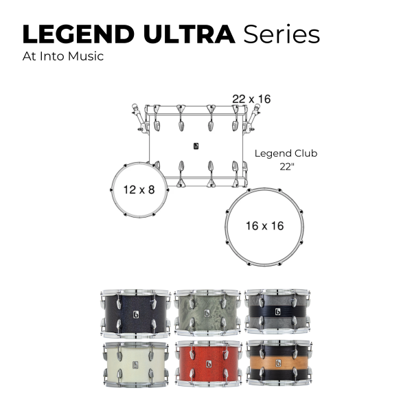 British Drum Company Legend Ultra Series 22  Club 3-piece Drum Kit Discount