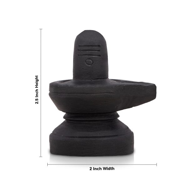 Sivalingam Statue - 2.5 x 2 Inches | Soft Stone Idol  Shiva Lingam Statue  Shivling for Pooja on Sale