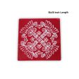 Maroon Kolam Sticker - 15 x 15 Inches | 2 Pcs  Rangoli Sticker for Pooja Room Decor  Assorted Design For Discount