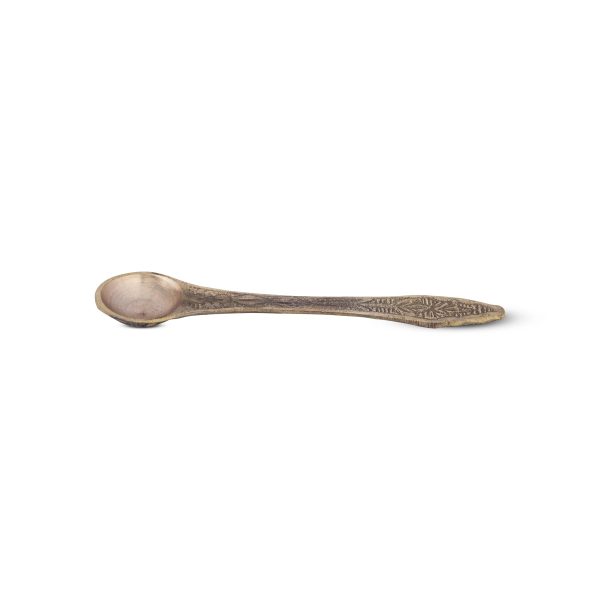 Brass Achmani - 4.5 Inches | Uddharani  Pali Spoon for Pooja  15 Gms Approx Online Sale