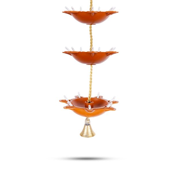 Electric Diya | 240 V  7 Step Hanging Lamp  Electric Lamp  Electric Deep for Pooja Decor Online