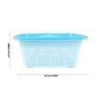 Kitchen Basket - 3.5 x 8.5 Inches | Plastic Basket  Fruits Basket  Square Shape Storage Basket for Home Online now