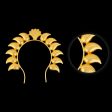 Hair Arch - 3 x 3.5 Inches | Gold Polish Jewellery  Mango Design Hair Accessory  Artificial Jewellery for Deity Fashion